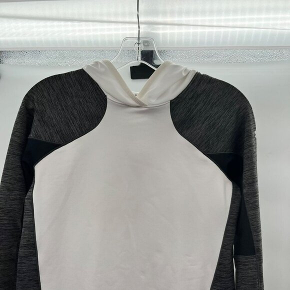 Under Armour Women's Gray/White Colorblock Hoodie Size XS Long Sleeve - Picture 2 of 8